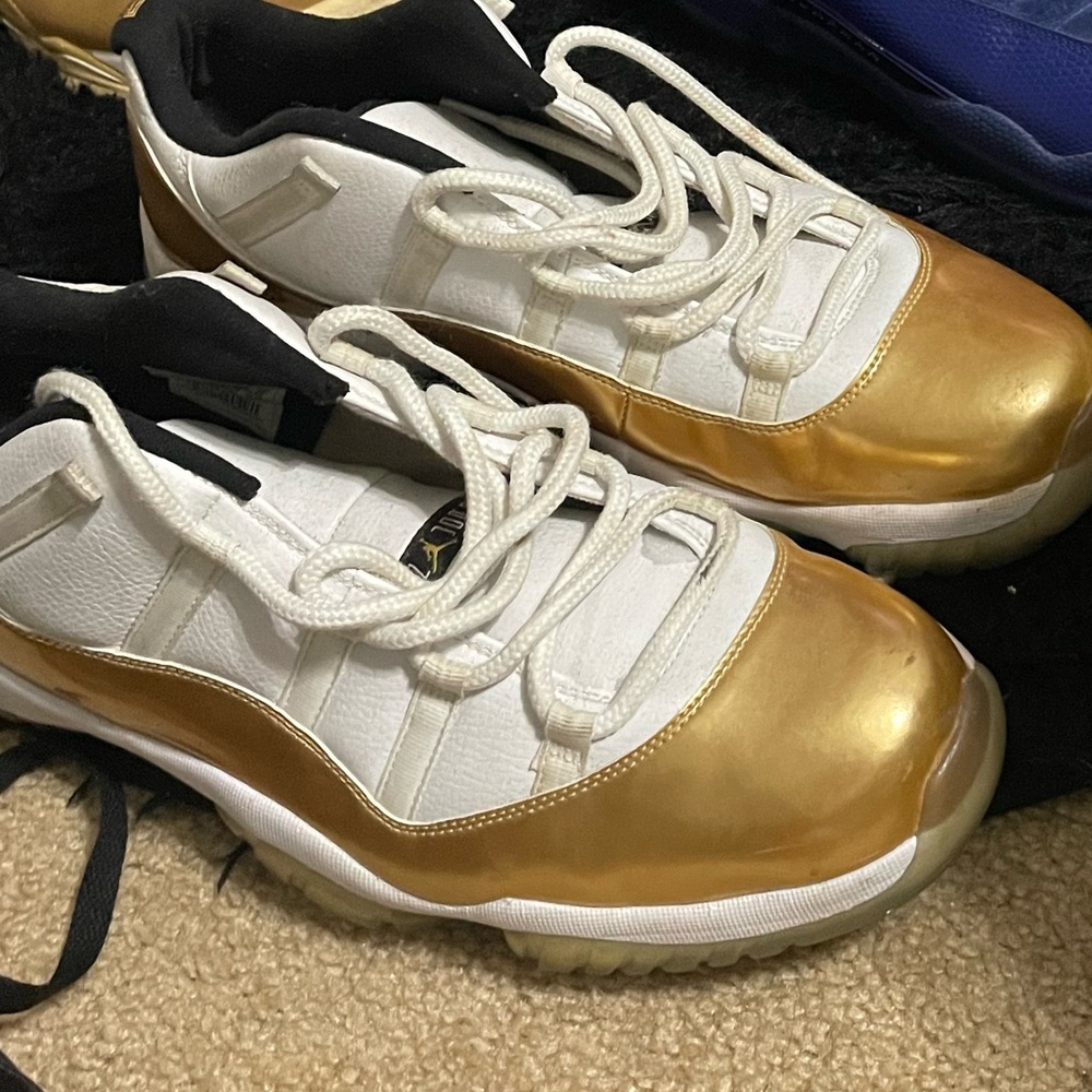 Nike Blue, Gold, and Tan Sneaker Collection